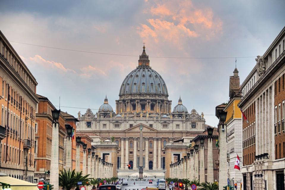 <p>The 500 residents of the Vatican City are the biggest wine drinkers in the world. Must be all that communion wine. (Getty) </p>