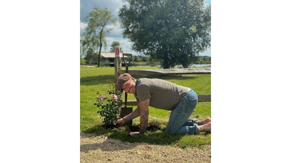 David has become a keen gardener recently