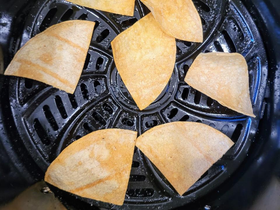 tortilla slices in air fryer