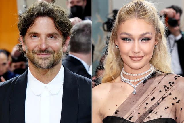 <p>Jeff Kravitz/FilmMagic; Jamie McCarthy/Getty</p> Bradley Cooper and Gigi Hadid