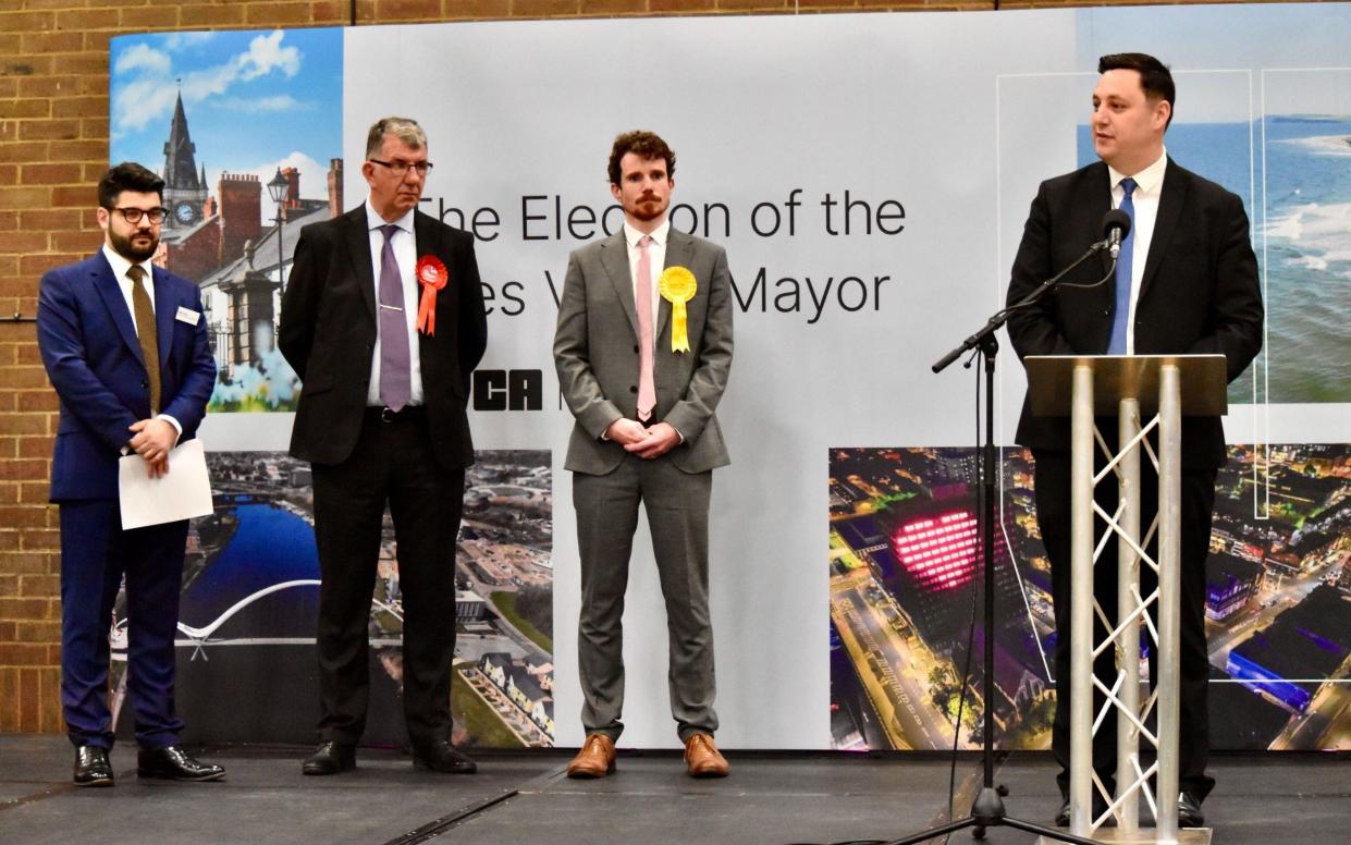 Re-elected Tees Valley Mayor Ben Houchen speaking after being declared winner of the highly anticipated 2024 election for Tees Valley Mayor