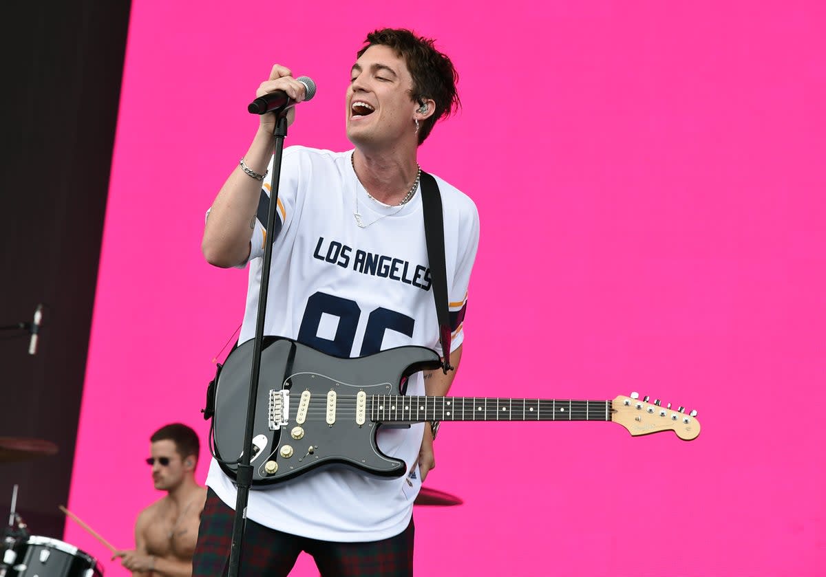 Paul Jason Klein of LANY performing at Coachella in 2018 (Getty Images for Coachella)