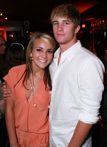 <p>Alex Berliner/BEI/Shutterstock</p> Jamie Lynn Spears and Casey Aldridge in 2007