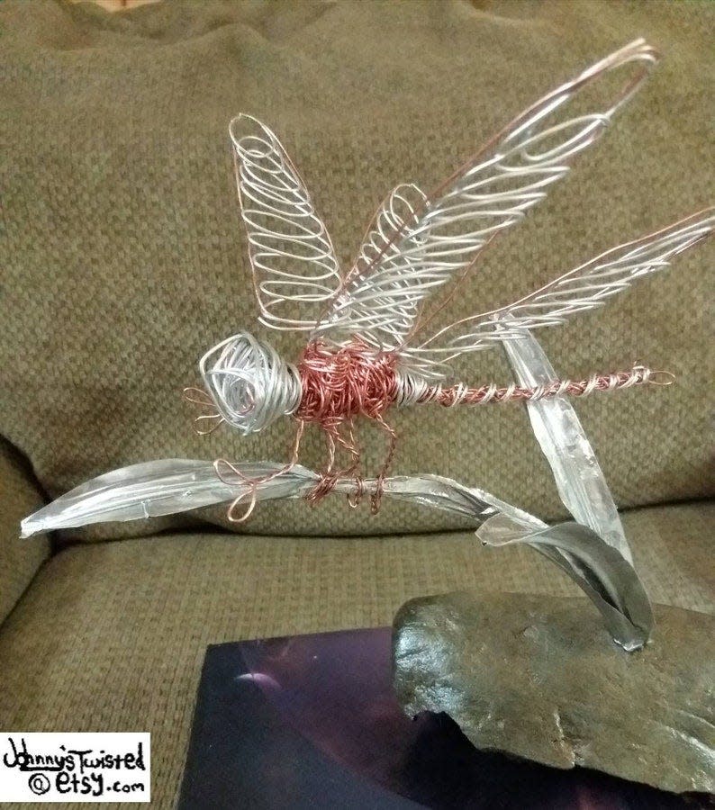 JohnnysTwisted sells hand-crafted wire sculptures that make for thoughtful gifts.