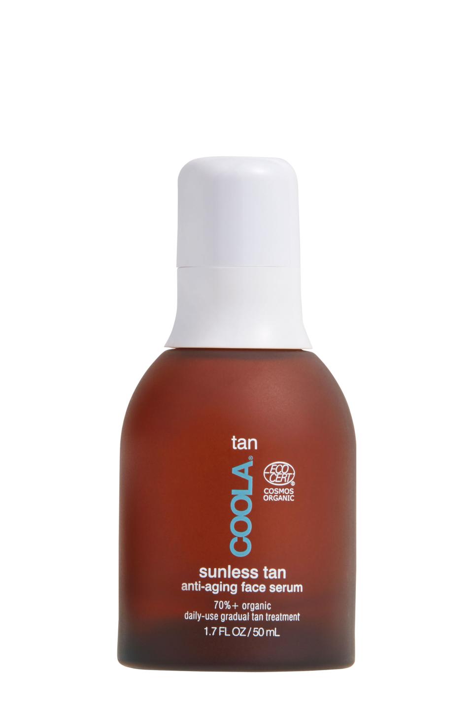 5) Organic Sunless Tan Anti-Aging Face Serum