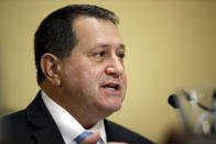 FILE — Rep. Joe Morelle, D-N.Y., of New York's 25th District, speaks during a House Rules Committee hearing on the impeachment of President Donald Trump, Dec. 17, 2019, on Capitol Hill in Washington. (AP Photo/Patrick Semansky, Pool, File)