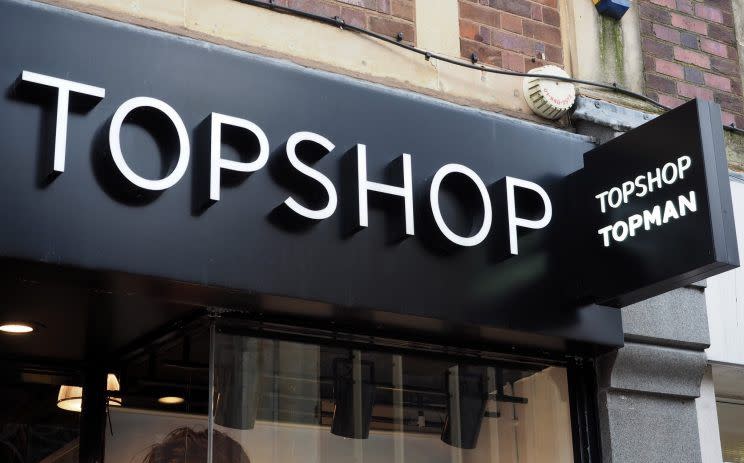 El incidente ocurrió en una tienda Topshop en Reading, Inglaterra [Geoff Moore/REX/Shutterstock].