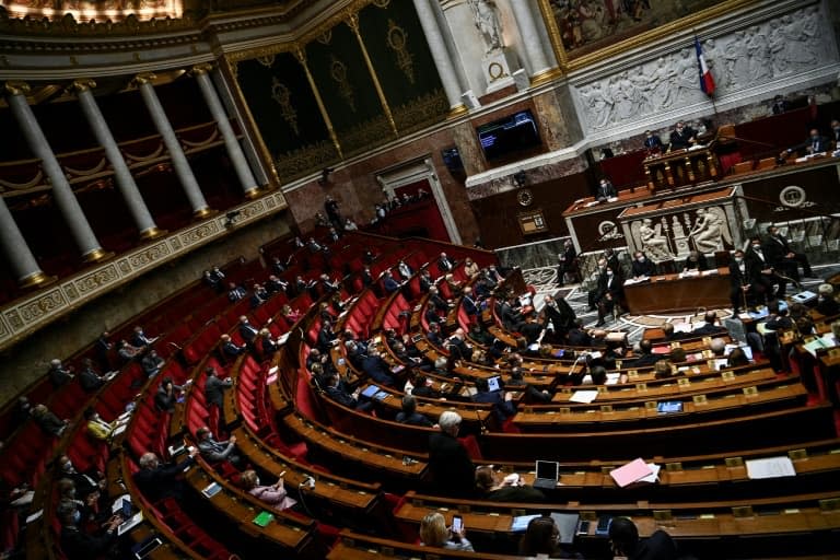 L'hémicycle du Palais Bourbon à Paris, le 6 octobre 2020 - Christophe ARCHAMBAULT © 2019 AFP