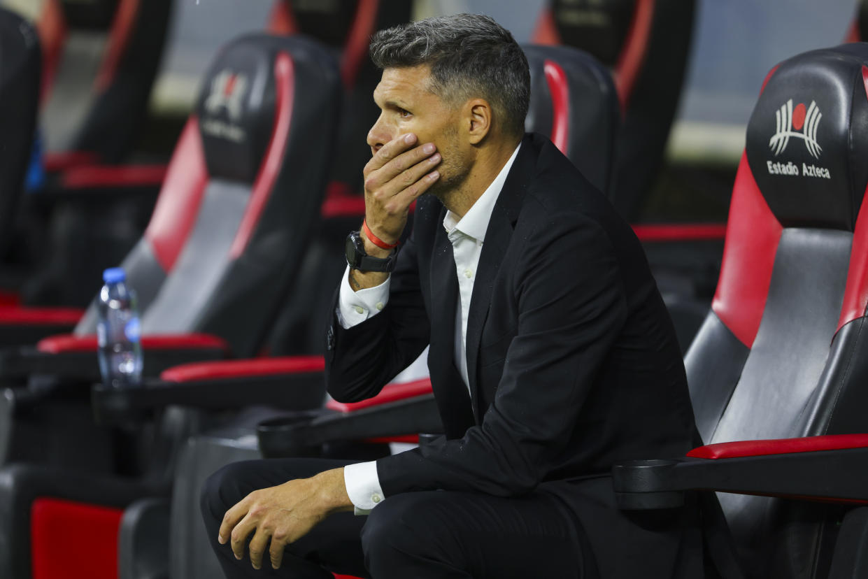 Fernando Ortiz en las Semifinales del Clausura 2023 entre América y Chivas. (Agustín Cuevas/Getty Images)