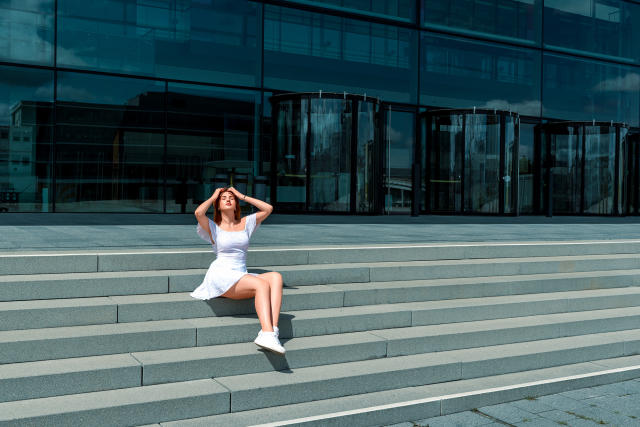 A dress with movement for a beautiful summer day