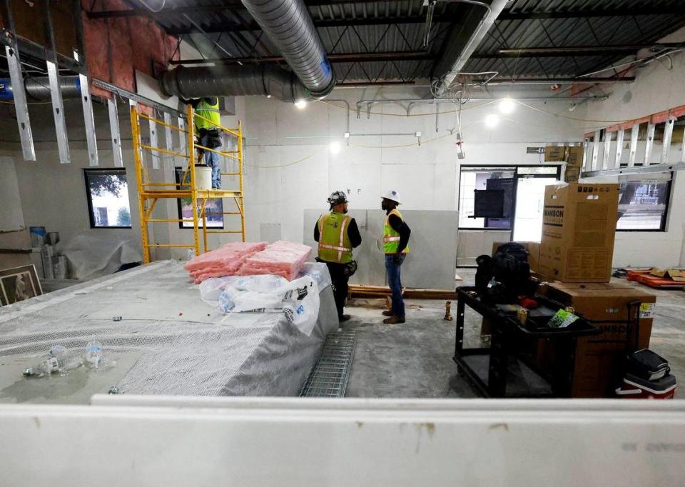 Jeff Postel, founder of Post L Group, a Black owned construction management company, believes the city of Fort Worth should increase its efforts to award contracts to minority-owned businesses. He’s shown here at a construction site at UNT Healh Science Center.