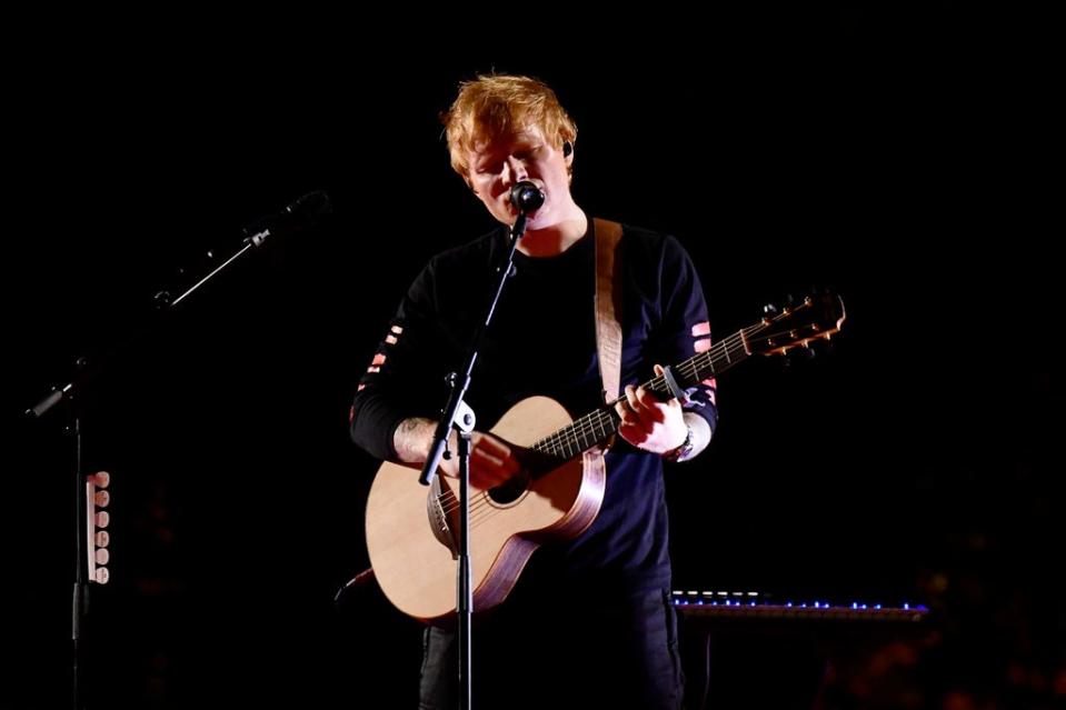 Ed Sheeran performing at Global Citizen Live in Paris (Getty Images For Global Citizen)