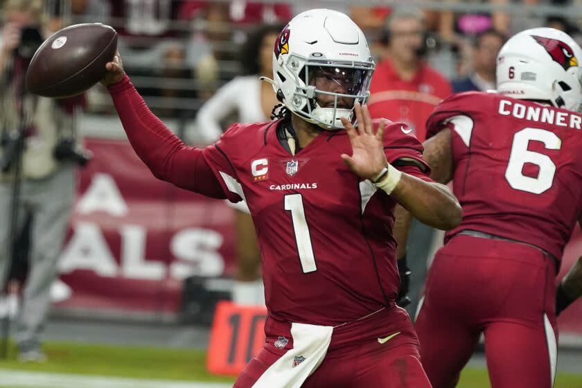 Arizona Cardinals quarterback Kyler Murray (1) during the second half.