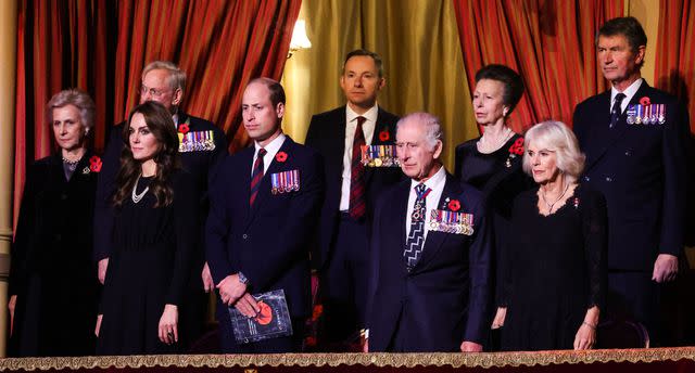 <p> CHRIS JACKSON/POOL/AFP via Getty </p> Kate Middleton, Prince William, King Charles and Queen Camilla at the Festival of Remembrance ceremony at Royal Albert Hall in London on Nov. 11, 2023.