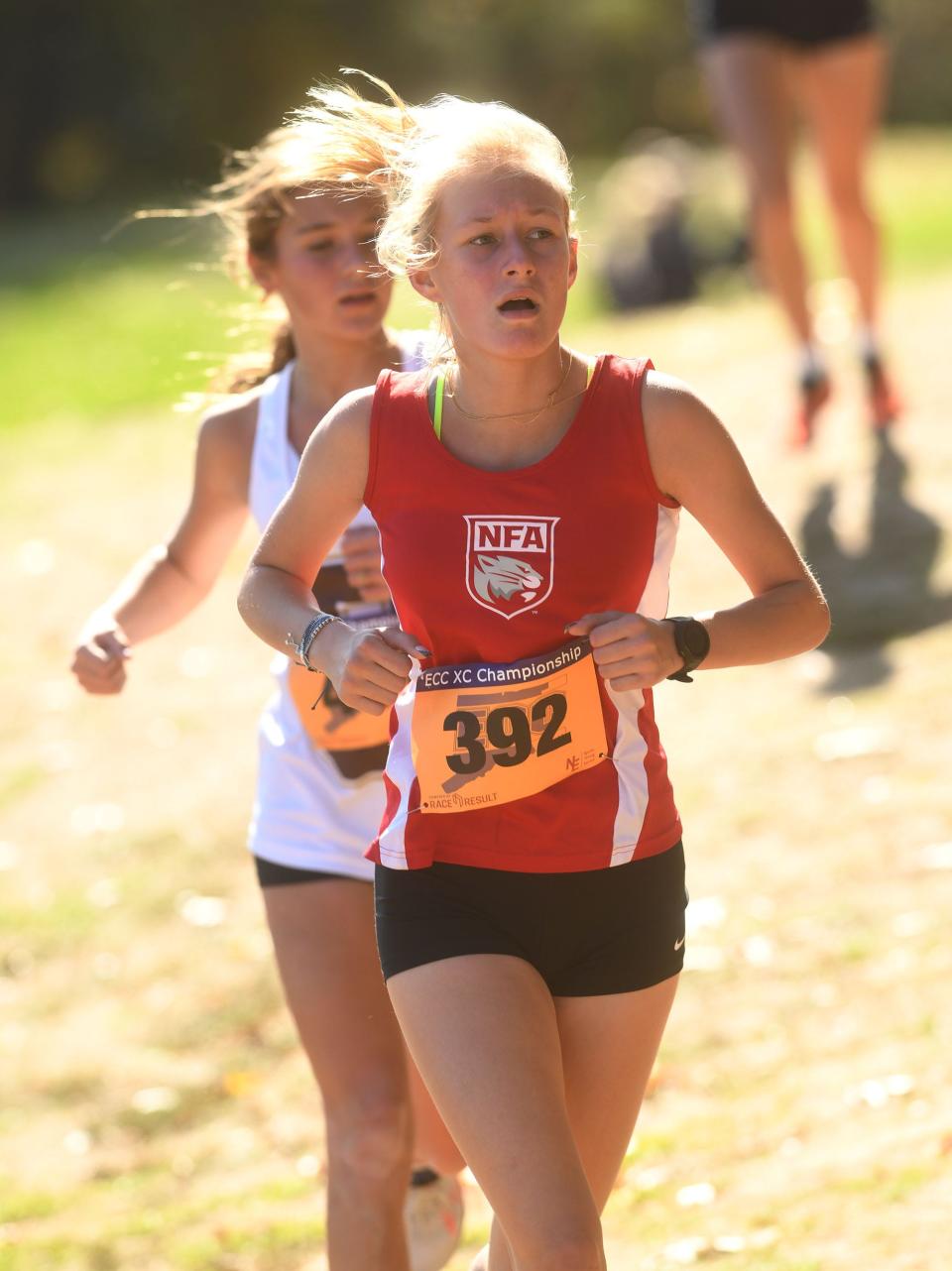 NFA's Eliana Duclos placed 25th at the Class LL meet on Saturday to qualify for the State Open.