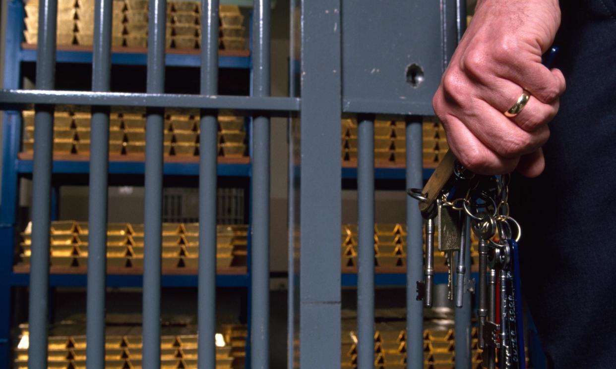 <span>‘Their only possible use is as a rainy‑day fund.’ Gold bars in storage in the Bank of England’s vaults.</span><span>Photograph: David Levenson/Alamy</span>