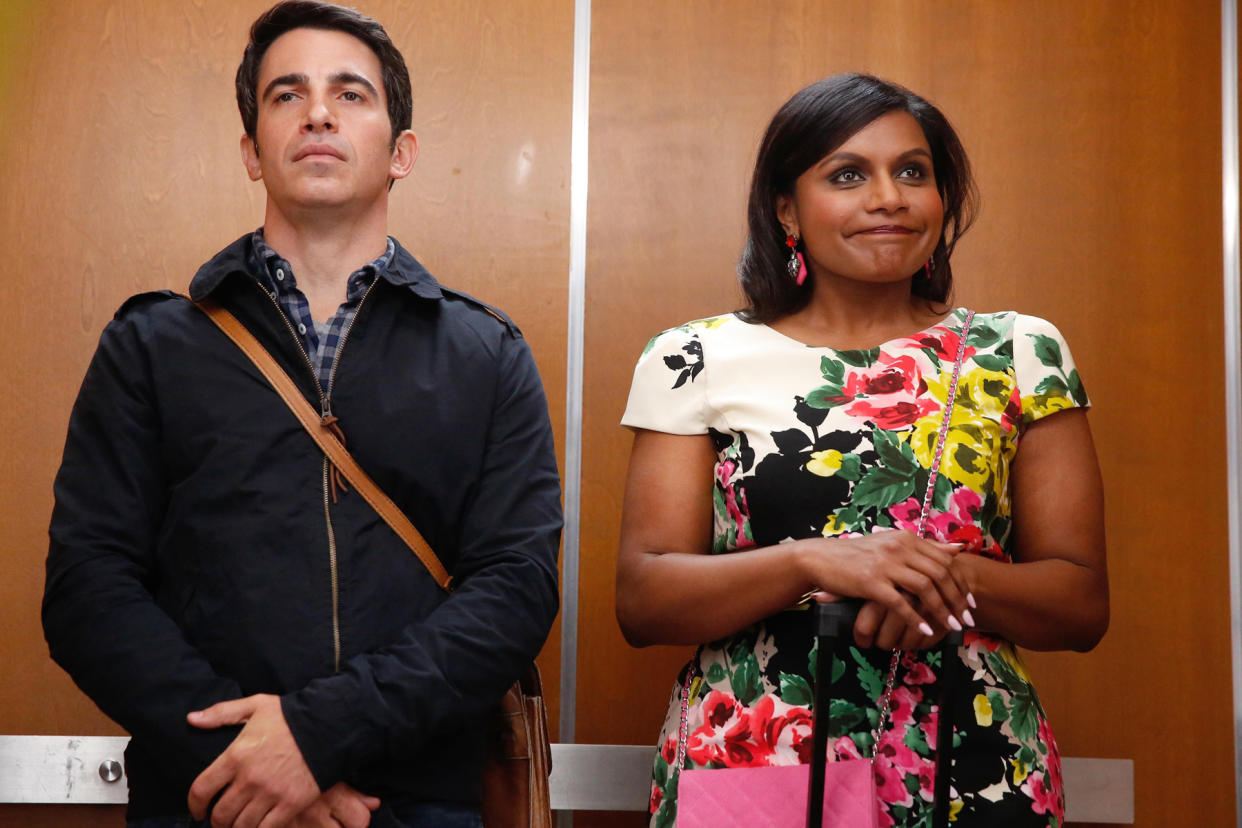 We love everything about Mindy Kaling’s sparkling and colorful clutch