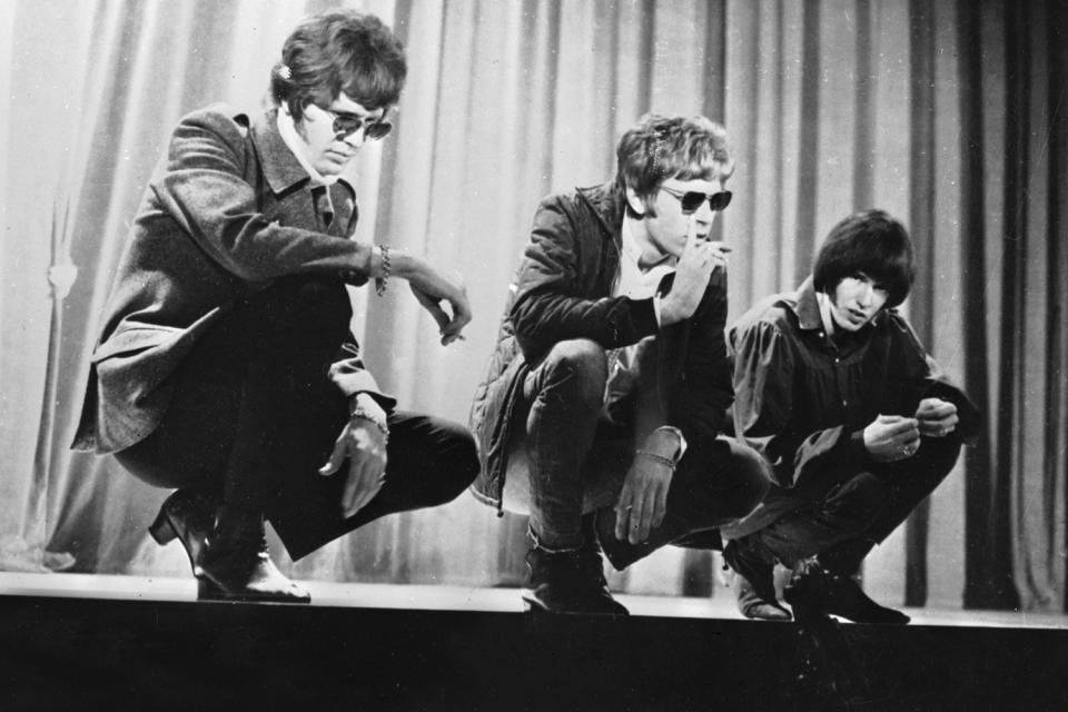 Rehearsals: The Walker Brothers at the London Palladium in 1966 (Getty Images)