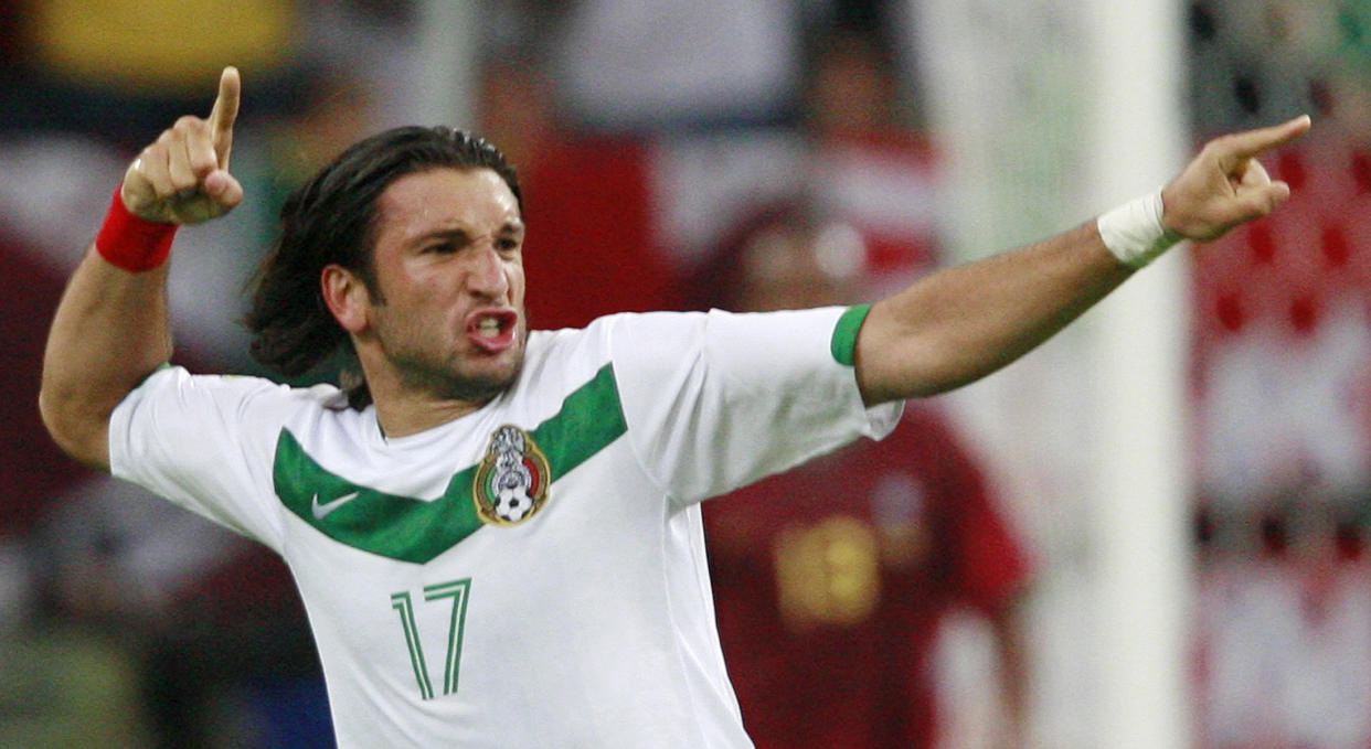 Kikín Fonseca celebra su gol contra Portugal en Alemania 2006. (REUTERS/Henry Romero)