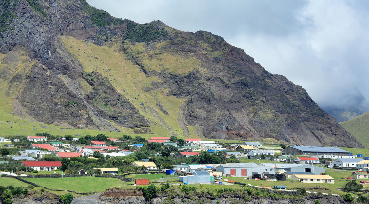 'Edinburgh of the Seven Seas' town  on Tristan da Cunha Island in the South Atlantic. (David Forman / Getty Images)
