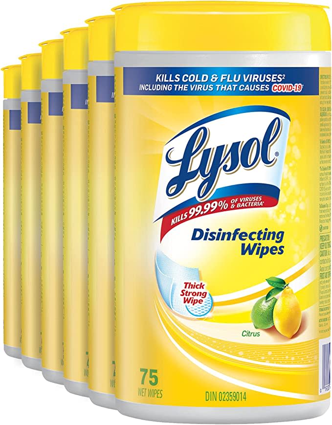 Lysol Disinfecting Wipes (Photo via Amazon)