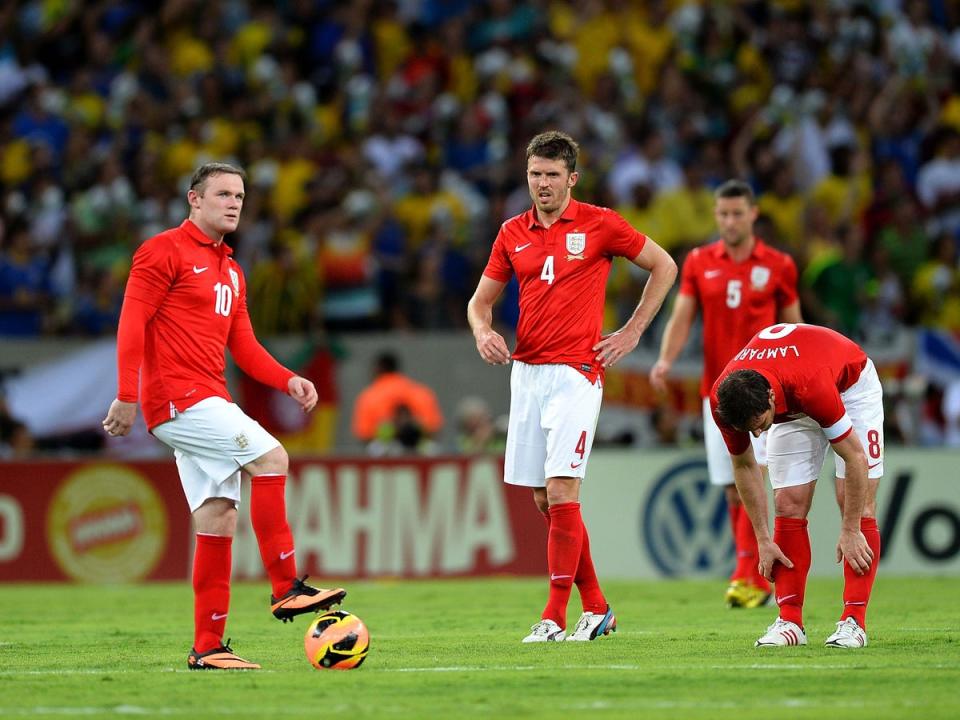 Carrick played alongside Gerrard and Lampard for England