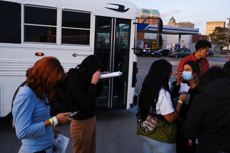 Migrantes en El Paso, Texas