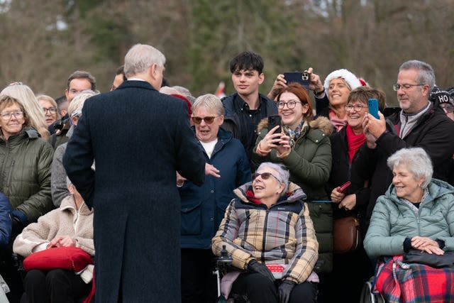 Royals attend Christmas Day church service