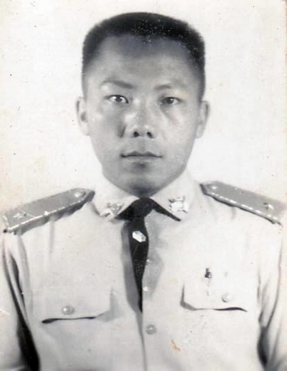 This is an undated photo of Yang Chao Noi, whose son, Tony Yang, says held the rank of commander in the Lao guerrilla forces fighting alongside the CIA during the Vietnam War.