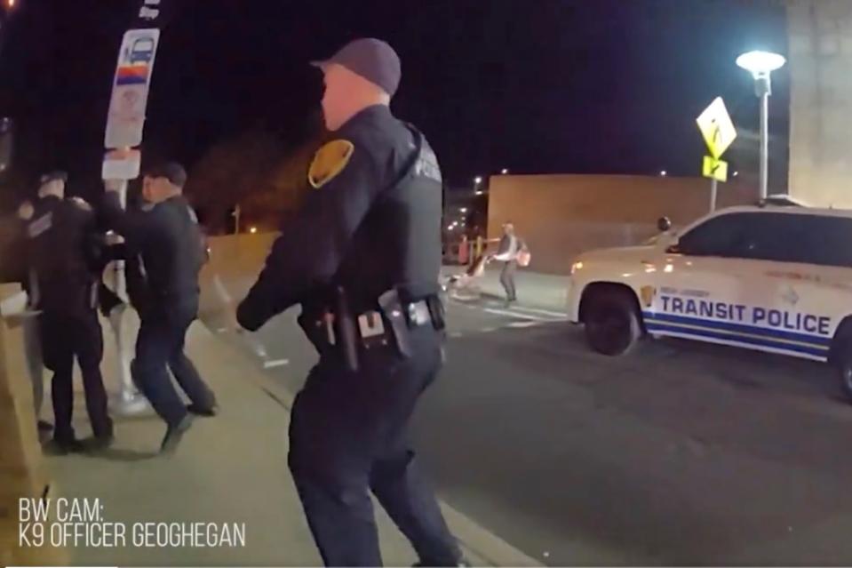 K-9 Officer Timothy Geoghegan packed the tot into a police cruiser and made a bee-line for the hospital.