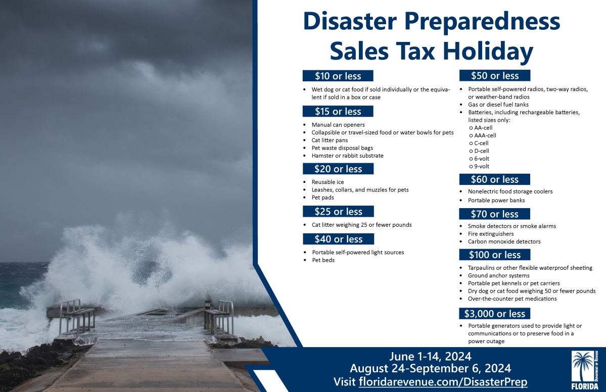 2024 Atlantic hurricane season begins. Florida sales tax holiday helps