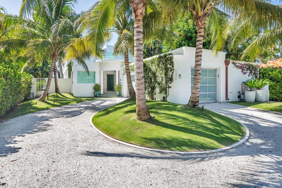 A 1937 residence at 1221 N. Lake Way in Palm Beach was just listed at $30 million. It features nautical-inspired architecture in the Art Moderne style.