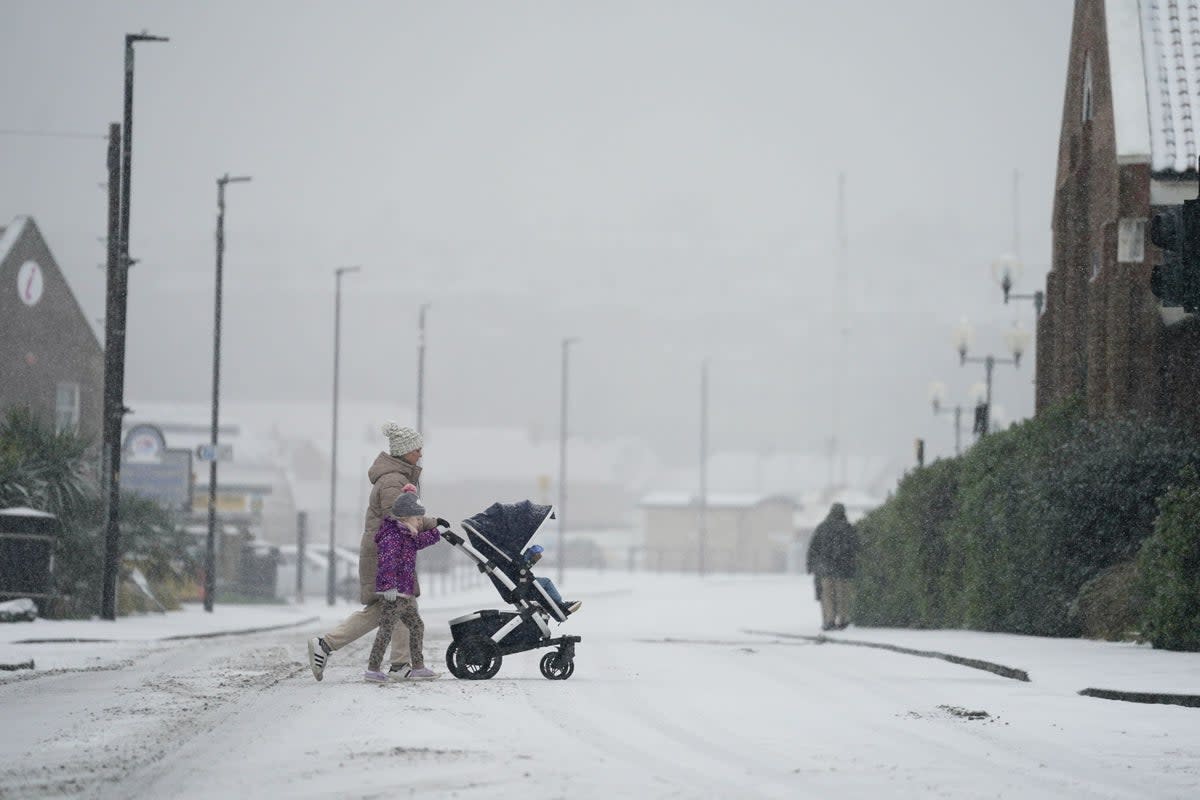 A blanket of snow is set to fall upon parts of the UK on Thursday (PA Wire)