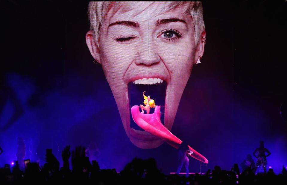 Thinking big … Es Devlin’s design for Miley Cyrus’s Bangerz tour.