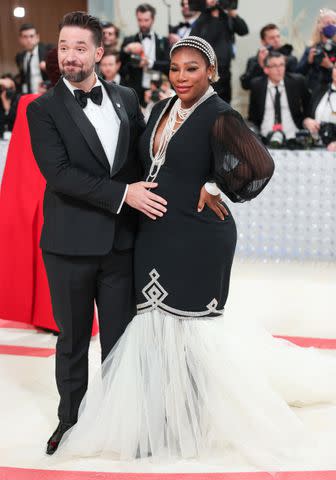 <p>Christopher Polk/WWD via Getty Images</p> Alexis Ohanian and Serena Williams at the Met Gala in New York City on May 1, 2023