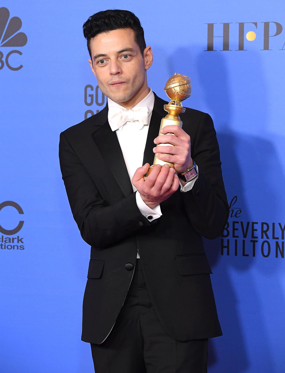 Malek won the Golden Globe for best performance by an actor in a drama film for &ldquo;Bohemian Rhapsody&rdquo; in January. (Photo: Steve Granitz via Getty Images)