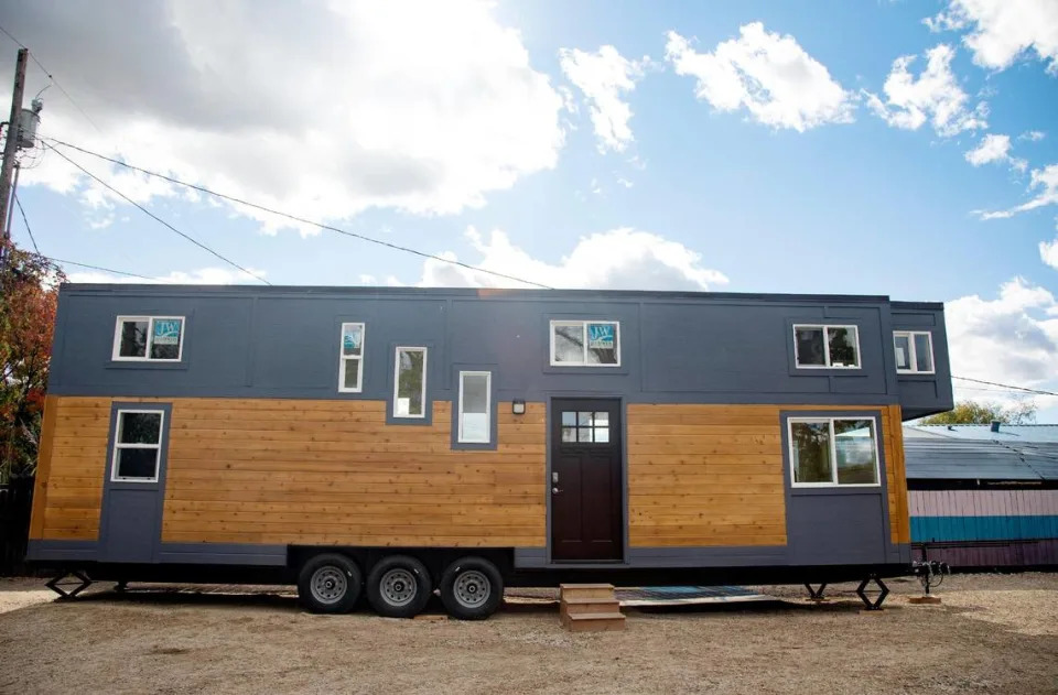 Developer Hannah Ball had this tiny home on display in Garden City in 2021.