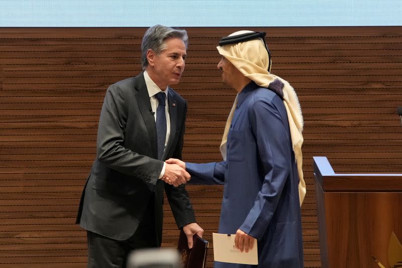 U.S. Secretary of State Antony Blinken visits Qatar