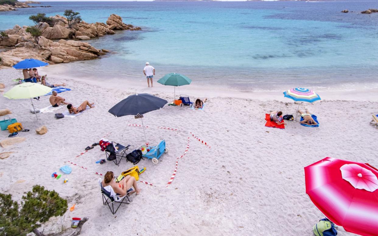 The group of tourists were aiming to spend time on the pristine beaches of Sardinia - Emanuele Perrone/Getty Images Europe