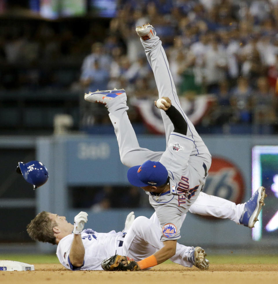 La barrida de Chase Utley sobre Ruben Tejada