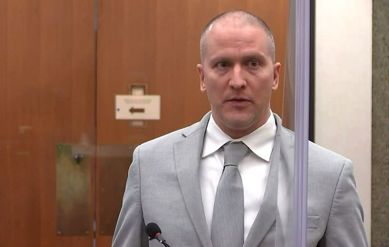 Former Minneapolis police officer Derek Chauvin is sentenced after being found guilty of the murder of George Floyd