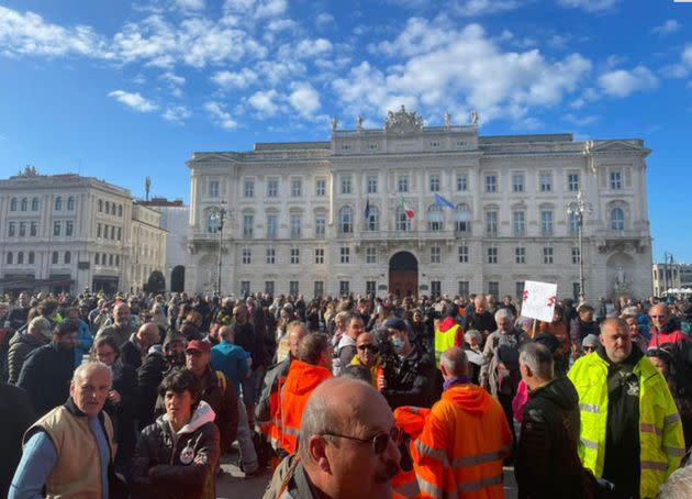 Coordinamento 15 ottobre dopo l'incontro con Patuanelli (Photo: Ansa)