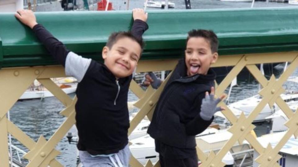 Xavier (aged 10) and Peter Abreu (aged 9) who were killed in a car crash in Monterey on August 25. Picture: Supplied