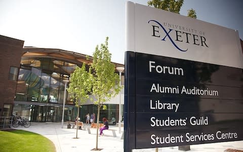 A total of 208 courses are available through Clearing at the University of Exeter this year