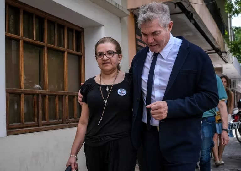 Graciela Sosa y su marido, Silvino Báez, fueron representados por el equipo de abogados de Fernando Burlando (Foto: Télam)