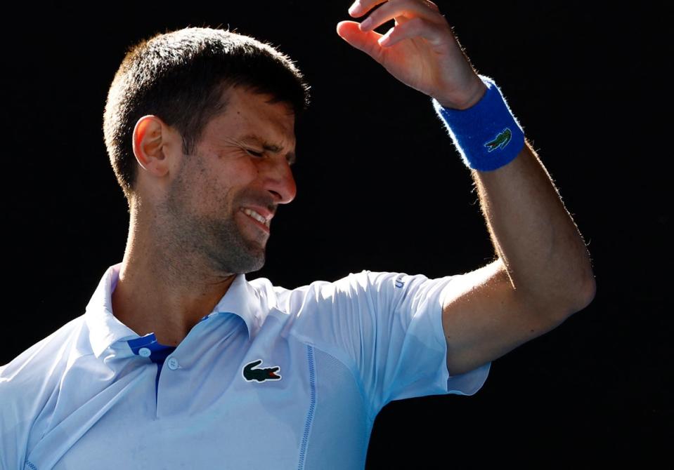 Djokovic was thrashed by Sinner in the first two sets before the 22-year-old closed out victory (REUTERS)