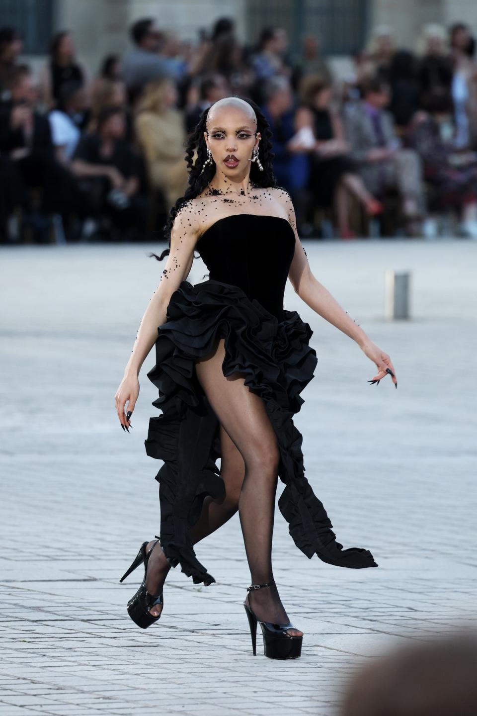 FKA twigs walked at the Vogue World event in Paris last June (Getty Images for Vogue)