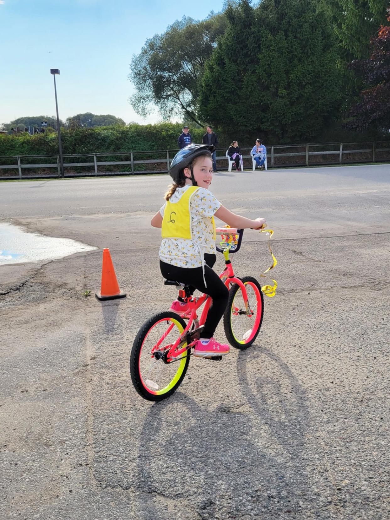 Local students take part in the spring 2023 St. Jude School Bikeathon in Cheboygan.