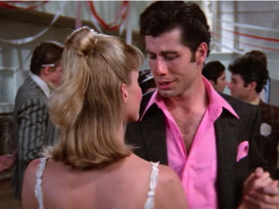 grease sandy danny dance hair