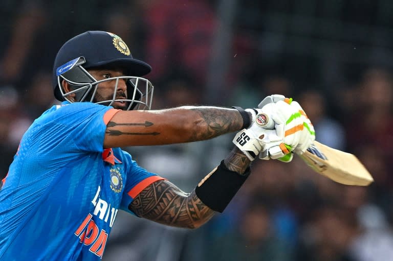 India posted a mammoth 399-5 in the first innings of the second one-day international against Australia in Indore, with Shreyas Iyer and Shubman Gill hitting centuries (Sajjad HUSSAIN)